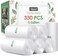 Teivio 5 Gallon 330 Counts Strong Trash Bags, Garbage Bags, Bathroom Trash Can Bin Liners, Plastic Bags for home office kitchen, Clear.