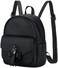 ECOSUSI Mini Backpack for Women Girls Cute Bowknot Small Backpack Purse Ladies Leather Bookbag Satchel Bag, with Charm Tassel.