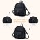 ECOSUSI Mini Backpack for Women Girls Cute Bowknot Small Backpack Purse Ladies Leather Bookbag Satchel Bag, with Charm Tassel.