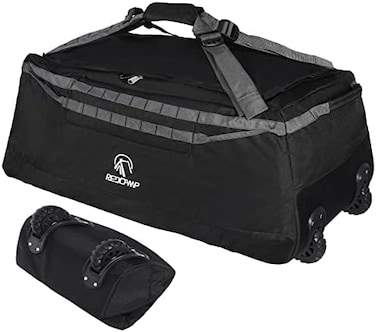 REDCAMP 85L/120L/140L Foldable Duffle Bag with Wheels, Large Travel Duffel Bag.