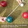 Pointyard Bocce Ball Set, 90mm Classic Bocci Ball Set with 8 Resin Bocce Balls/1 Pallino/Nylon Zippered Bag/Measuring Tape - Outdoor Family Games for Backyard/Lawn/Beach (RedGreen.