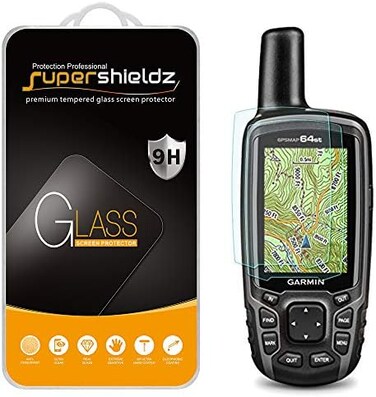 Supershieldz (2 PackDesigned for Garmin GPSMAP 62 62s 62st 62sc 62stc 64 64s 64st 64sc 64x 64sx 64csx 65 65s Tempered Glass Screen Protector, Anti Scratch, Bubble Free.