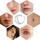 FUNLMO 316L Surgical Steel Nose Ring Hoop Septum Ring Conch Piercing Jewelry Cartilage Daith Helix Tragus Rook Lobe Earring Triple/Double Nose Lip Ring 20G 18G 16G.