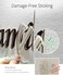 ديكور حائط شجرة العائلة من DecorSmart، مصنوع من قرون الوعل، مناسب لغرفة المعيشة، عبارة عن إطار صور ثلاثي الأبعاد قابل للإزالة، ملصقات أكريليك يمكنك صنعها بنفسك مع رأس غزال وعبارة "عائلة مثل الفروع على