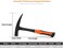 glorousamc Rock Pick - 28 oz Geological Hammer with Pointed TipShock Reduction Grip - 11. 4 Inch.