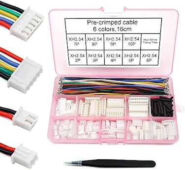 elechawk XH 2. 54mm Connector Kit With pre-crimped cable wire 2/3/4/5/6/7/8/9/10 Pin Housing JST Adapter Cable Compatible with JST-XH Connector.