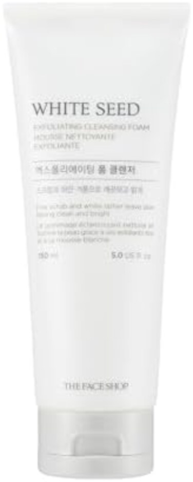 THE FACE SHOP White Seed Exfoliating Cleansing Foam, 5. 07 fl. oz.