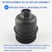 غطاء علبة فلتر الزيت من Allmotorparts، بديل للرقم 68191350AA، 917-190، متوافق مع سيارات كرايسلر دودج جيب رام - 200، 300، تشالنجر، تشارجر، دورانجو، جراند كارافان، جورني، شيروكي، جراند شيروكي، WR