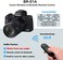 AODELAN Remote Control for Canon M50,EOS RP,90D,200D,SL2,250D,77D,M6 Mark II,EOS R,6D Mark II,800D,T7i,SL3(EOS 250D,PowerShot G7 X Mark III,Replace Canon BR-E1 Wireless Shutter Release.