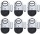Noopel Door Alarms 6 Pack for Kids Safety, 120DB Pool Alarm Sensor for Doors and Windows, Burglar Intruder Entry Alert for Toddlers Personal Security.