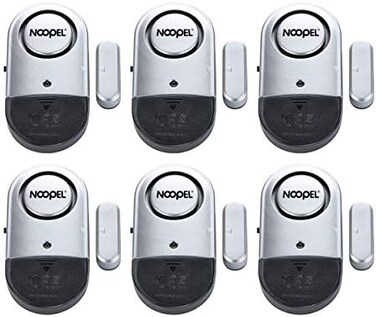 Noopel Door Alarms 6 Pack for Kids Safety, 120DB Pool Alarm Sensor for Doors and Windows, Burglar Intruder Entry Alert for Toddlers Personal Security.
