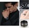 yfstyle Stainless Steel Ring Set (4pcs Band, Men's Wedding Rings, Cool Spinner Rings, Black, Silver, Gold, Blue, 8mm Width, Unisex.