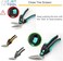 C.JET TOOL 10" Heavy Duty Scissors, Carpet Cutter, Industrial Scissors, Multipurpose, Scissors for Carpet, Cardboard, Leather, Pruning, Gardening, Professional Soft Grip Stainless Steel (Orange.