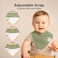 KeaBabies 8-Pack Organic Baby Bandana Drool Bibs &ndash; Stylish Unisex Bandana Bibs - Super Absorbent Bandana Drool Bibs &ndash; Gentle Teething Bibs for Infants - Organic Cotton Baby Bib (Hunter.