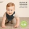 KeaBabies 8-Pack Organic Baby Bandana Drool Bibs &ndash; Stylish Unisex Bandana Bibs - Super Absorbent Bandana Drool Bibs &ndash; Gentle Teething Bibs for Infants - Organic Cotton Baby Bib (Hunter.