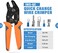 IWISS SN Ratcheting Crimper Tool Set Automotive Focused with 5 Quick Changing Dies for MC4 Connector, InsulatedNon-Insulated Terminal, Open Barrel Dupont Connector, End Sleeve Ferrule.