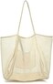 HOXIS Mesh Beach Tote Womens Shoulder Handbag.