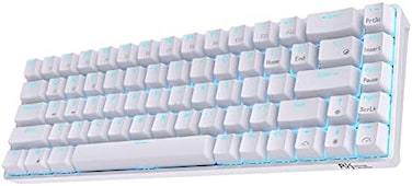 RK ROYAL KLUDGE RK68 Wireless Hot Swappable 65% Mechanical Keyboard, 68 Keys Compact BT5. 0 Gaming Keyboard with Stand-Alone Arrow/Control Keys, Tactile Brown Switch.