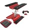 Nuofan RC Car Work Stand Aluminum Repair Workstation 360 Degree Rotation Lift Lower w/Screw Tray for 1/10 1/12 1/16 Scale Traxxas TRX4 Axial Arrma Redcat Losi RC Crawler Monster Truck Buggy (Red.