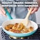 GreenPan Rio Healthy Ceramic Nonstick 12" Frying Pan Skillet, PFAS-Free, Dishwasher Safe, Turquoise.
