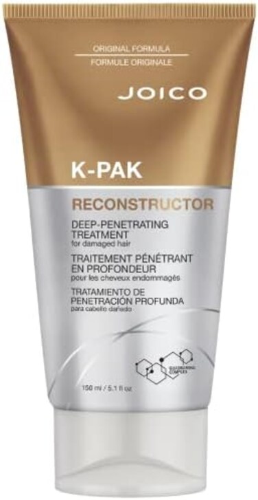 Joico K-PAK Reconstructor Deep-Penetrating TreatmentFor Damaged HairRepairStrengthen StrandsRebuildFortify Damaged HairImprove ElasticityWith KeratinArginine5. 1 Fl Oz.