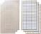Vkey Transparent Sticky Back Thin Clear Dots with Adhesive HookLoop Coins Tapes, 1008 Pieces (Pair of 50410mm.