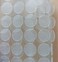 Vkey Transparent Sticky Back Thin Clear Dots with Adhesive HookLoop Coins Tapes, 1008 Pieces (Pair of 50410mm.