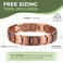MagEnergy Copper Bracelet for Men 99. 9% Pure Copper Magnetic Bracelet with Powerful Neodymium Magnets Adjustable Box Gift Magnetic Field Therapy Jewelry（Sizing Tool.