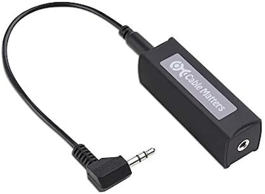 Cable Matters Ground Loop Isolator 3. 5mm Noise Isolator Hum Eliminator for Car Audio and More.