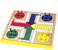 AMEROUS 12 inches Wooden Ludo Board Game - Snakes and Ladders, 2 in 1 Reversible, 1-4 Players Family Dice Games Set for Kids, Adults, Classics Tabletop Version (Gift Box Packed.