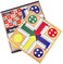 AMEROUS 12 inches Wooden Ludo Board Game - Snakes and Ladders, 2 in 1 Reversible, 1-4 Players Family Dice Games Set for Kids, Adults, Classics Tabletop Version (Gift Box Packed.
