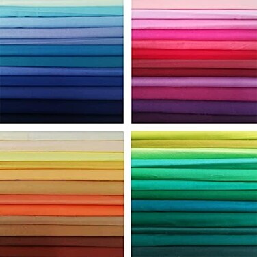 مجموعة أقمشة قطنية متعددة الألوان من newamishquilt Generic مكونة من 50 قطعة، مقاس 12 بوصة × 12 بوصة، مقطوعة مسبقًا، مناسبة للمبتدئين في الخياطة والتطريز.