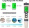 ORAPXI Digital Salinity Tester for Salt Water - Waterproof IP67 Salinity Meter with ATC Large Range 0-200ppt Saltwater Tester for Seawater, Aquariums, Marine Monitoring, and Koi Fish Pond.