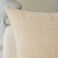 K KEVIN TEXTILE Decorative Linen Throw Pillow Covers Cushion Case Star Pillowcase for Bed Sofa, 2 Pcs, (24 x 24 Inch, Cream Beige.