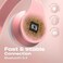 PowerLocus Bluetooth Headphones Over Ear, Bluetooth Headphone Rose Gold, Wireless Headphones Foldable, Hi-Fi Stereo, Soft Memory Foam Earmuffs, Built-in MicWired Mode for iPhone,Android,PC,Laptops.