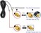 OLOEY 1m 3ft Cable RP-SMA Coaxial Extension Cable Male to Female Connector for Wireless LAN Router BridgeCellular Antenna, Not for TV-2pack.