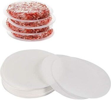 YQL Hamburger Patty Paper Round 5. 5 Inch, Set of 200, Non Stick Patty Paper Sheets for Burger Press, Patty Serperate and Cake Baking(4. 5/6/7/8/9/10/12inch Available.