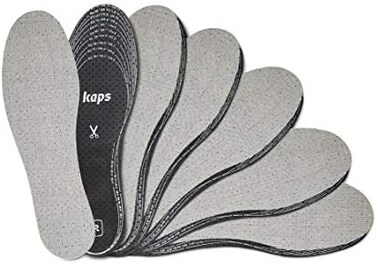 Kaps 6 Pair Pack Anti Odour Shoe Insoles Set With Odor Eating CharcoalShoe InsertsKaps Odour StopCut to Size.