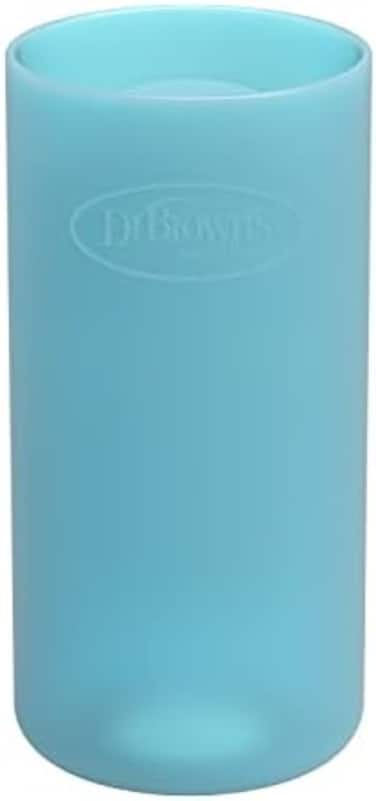 Dr. Brown's Narrow 100% Silicone Baby Bottle Sleeve, Blue, 8oz.