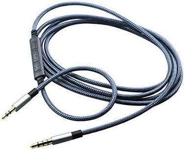 NewFantasia 3. 5mm to 2. 5mm Male Audio Cable for Bose Noise Canceling 700, QC35, QC35ii, QC45, oe2, oe2i Headphones, Remote Volume Control Mic for Samsung Galaxy Xiaomi Huawei Android Phone.
