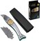 CUTTEREX Heavy Duty Shark Utility Knife with 10 Blades, Vinyl, Roofing, Carpet, Drywall and Roofing materials, Black Plastic Handle.