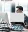 BoYata Laptop Stand, Adjustable Ergonomic Laptop Holder, Aluminium Alloy Notebook Stand Compatible for MacBook Pro/Air, Dell XPS, Lenovo, Samsung Laptops Up to 17 inches-Black.