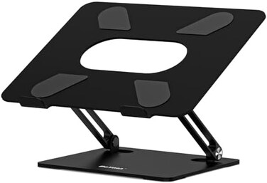 BoYata Laptop Stand, Adjustable Ergonomic Laptop Holder, Aluminium Alloy Notebook Stand Compatible for MacBook Pro/Air, Dell XPS, Lenovo, Samsung Laptops Up to 17 inches-Black.