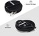Soicpic CD Player Case, Waterproof Fanny Pack with Wristlet Hand Strap, Black, 6. 5 inches.