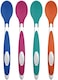 Dr. Brown's Designed to Nourish TempCheck Spoons, 4-Pack, Blue.