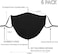 YYTDAISHU Black Reusable Breathable Cloth Face Protection，Adjustable Washable Male and Women Fashion Face Protection Cover.