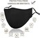 YYTDAISHU Black Reusable Breathable Cloth Face Protection，Adjustable Washable Male and Women Fashion Face Protection Cover.