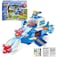 Super Wings - 2" Scale World Aircraft Large Playset with 2'' Supercharge JettAir Moving BaseAirplane Toys Mini FigurePreschool Toy Plane Set for 3 4 5 year old Boys GirlsBirthday Gift Blue.