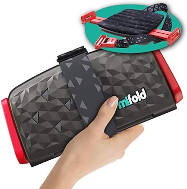 مقعد السيارة الجديد من mifold Comfort Grab-and-go - وسادة أكثر سمكًا بثلاث مرات. صغير الحجم وسهل الحمل للاستخدام اليومي، وللرحلات المشتركة، والسفر، وسيارات الأجرة، وغيرها. مقعد سيارة ضيق وخفيف الوزن،