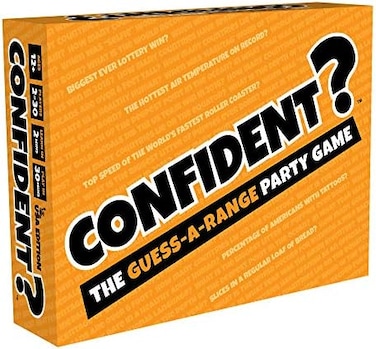 CONFIDENT? Board Game - Great Group Party Game for Family Game Night, Trivia with a Twist for Adults, KidsTeens, Ages 8, 2-30 Players, 30 Minute Playtime, Made by Confident Games.